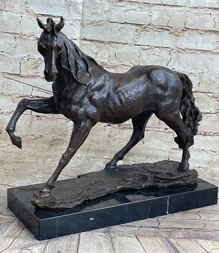 Trotting horse signed - horse, original