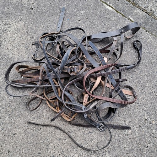 Bundle used worn leather - bundle, &