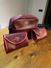 80s Burgundy faux leather