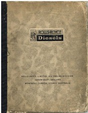 ROLLS ROYCE MODEL C6 NFR 148B 148D 148E DIESEL ENG. 1965 FACTORY PARTS CATALOGUE