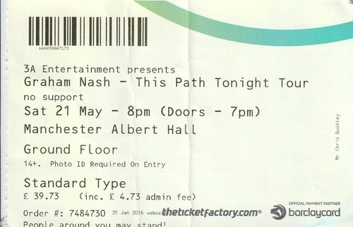 Graham nash ticket manchester - ticket,