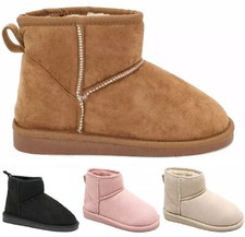 LADIES WOMENS FLAT WARM WINTER