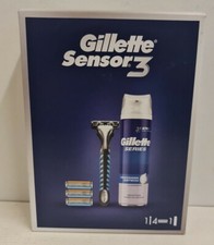 Gillette Sensor 3 / Excel Razor Handle + 4 blades + SERIES FOAM