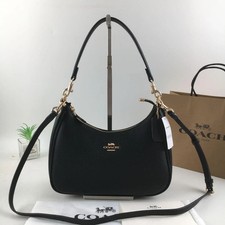 Coach Terrihobo Black Leather