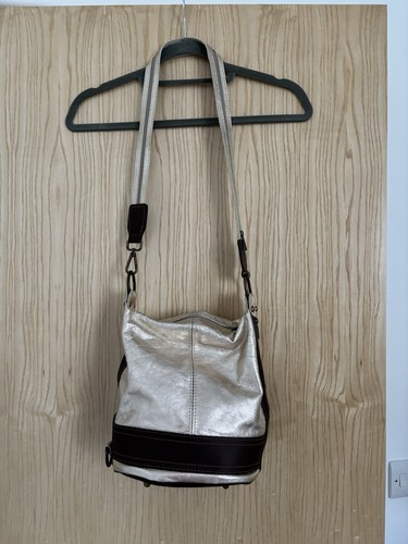 Metallic silver leather - silver,