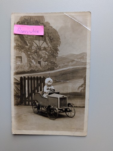 Old photo children toy - children, pedal
