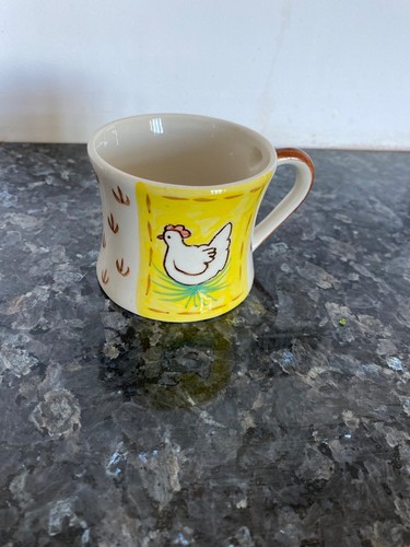 Small hand painted chicken - small,