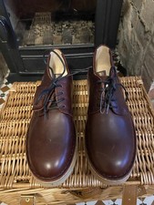 Clarks Originals Women's Nut Brown Leather Maru London Flat Shoes UK 6.5