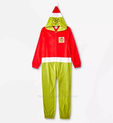 Grinch one piece pajamas union - grinch,