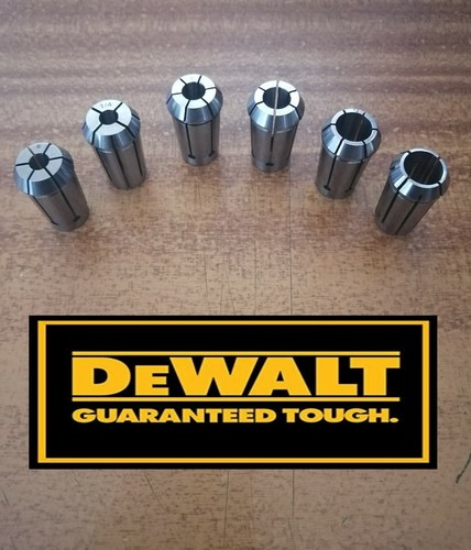 Dewalt router collet set 6 - set,