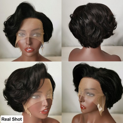 Pixie cut wig human hair - wig,