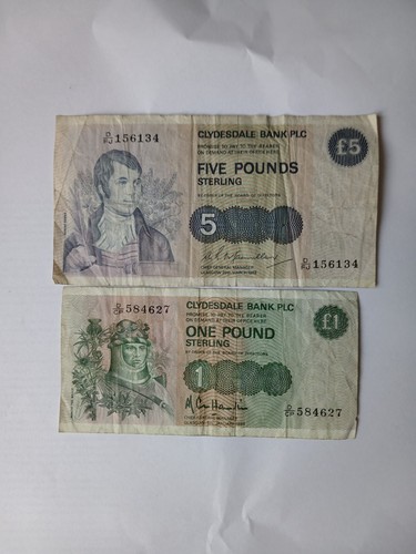 Clydesdale bank banknotes - bank,