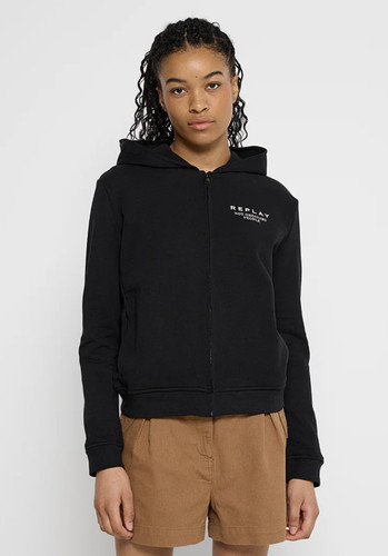 Replay hoodie full zip - zip, cotton