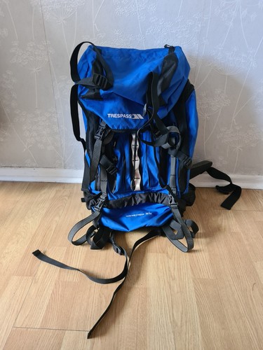 Trespass 60l blue rucksack - trespass,