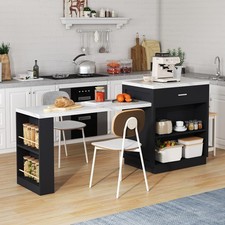 Kitchen Island with Extendable
