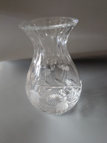 Stuart crystal heavy vase - crystal,