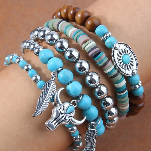 5pcs set vintage stackable - 5pcs,