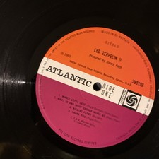 LED ZEPPELIN II - PLUM LABEL 1st PRESS VINYL LP -  A5 / B4 - BALDWIN CREDIT