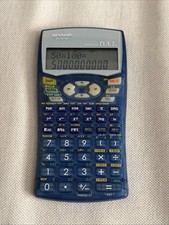 sharp EL-531W advanced D.A.L. transparent calculator