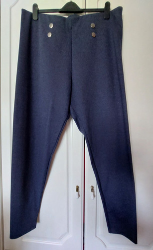 Blue button detail denim - button,