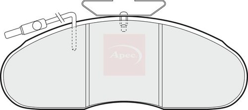 Disc brake pad - brake, apec