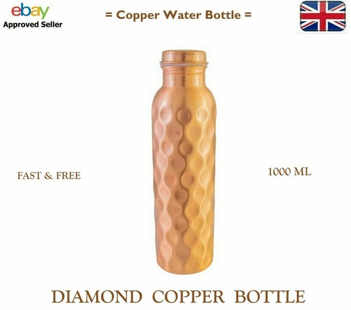 Pure copper water bottle ltr - water, 1