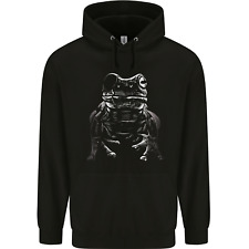 A Frog With an Eyepatch Mens 80% Cotton Hoodie