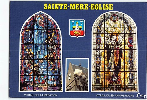 Postcard stained glass windows - postcard,