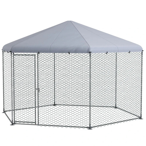Walk chicken run coop with - chicken,