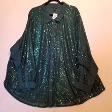 Torrid 6 (6X) Top Green