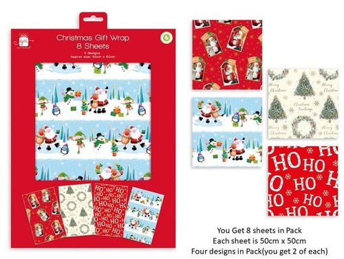 Christmas gift wrapping paper - wrapping,