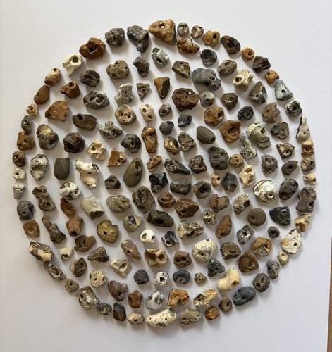 160 natural hag stones wica - natural,