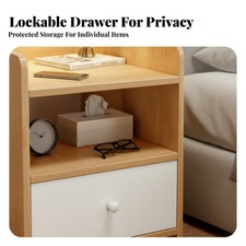 2-Drawer Bedside Table Modern