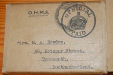 Defence Medal to Margaret Howdon ARP , Lady Super St Johns Ambulance - Tynemouth