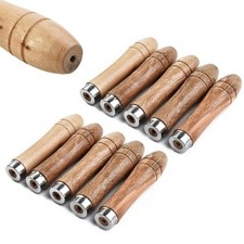 10pcs Wooden For File Handle Replacement with Ergonomic Shape for Easy Use