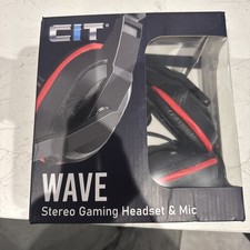 CIT Stereo Gaming Headset Headphones With Boom Mic For Computer PC Laptop UK