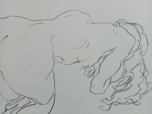 Pencil drawing after egon - drawing,