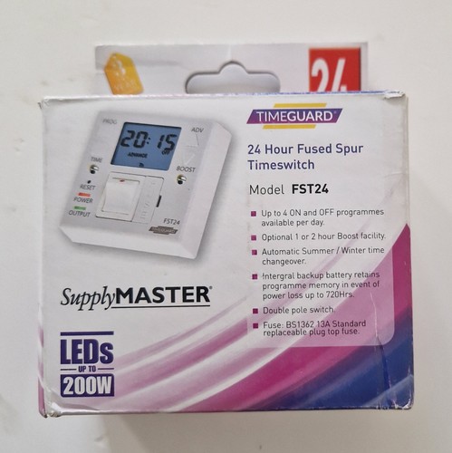 Fused spur time switch - spur, 24