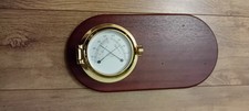 Hygrometer/thermometer Brass Maritime Measuring Instrument Humidity/ Temperature