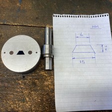 Fly press wedge shape punch - press,
