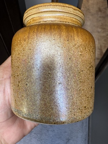 Vintage earthenware pot jar - earthenware,