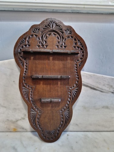 Antique carved wooden spoon - carved,