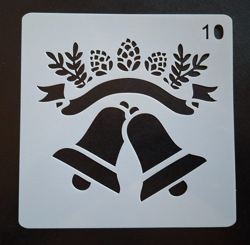 Christmas stencil 13cm - christmas, (13cm