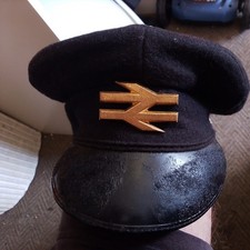 British railway network rail guard hat vintage 70s 80s 