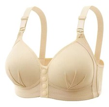 WOMEN'S Bra Large Size Front Buckle Push up  Adjustable Thin Cup Breathable