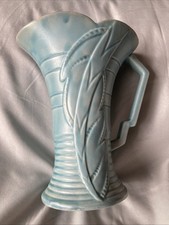Arthur Wood Art Deco Style Jug Vase In Blue Has been loved now needs A New Home!