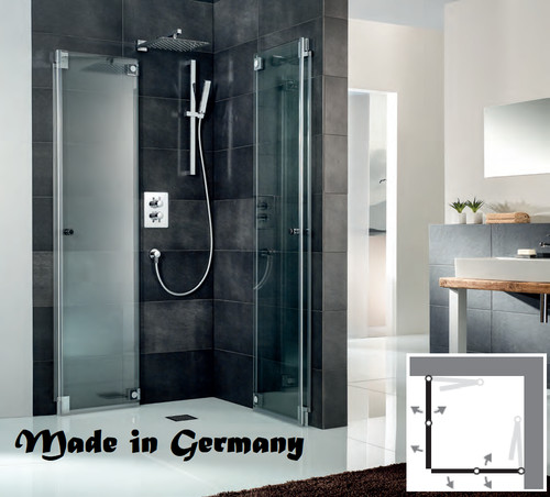 Hsk frameless corner shower - frameless,