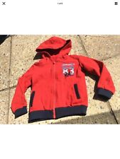 Boys Red Cotton Zip Up Hoodie Age 18 Months From Maj Maj