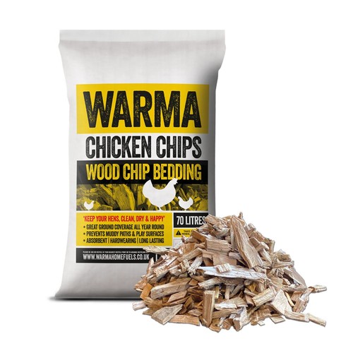 70l premium chicken wood chips - 70l,