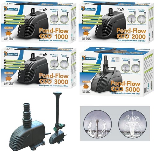 Superfish pond pump flow - pump,